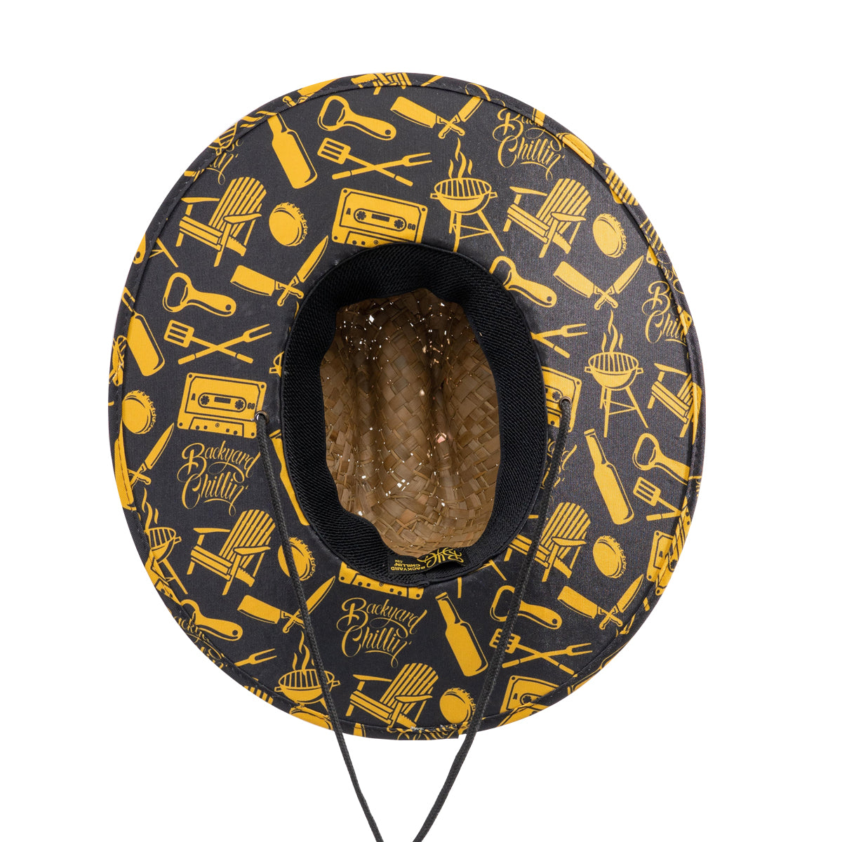 Straw Hat Backyard Chillin' Logo